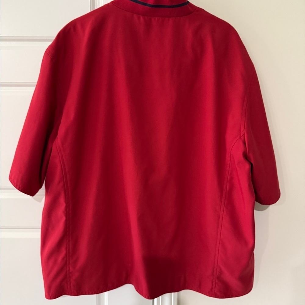 Ashworth Women’s Red Short Sleeve Golf Tennis Jacket Wind/Water Resistant XL - Picture 3 of 6